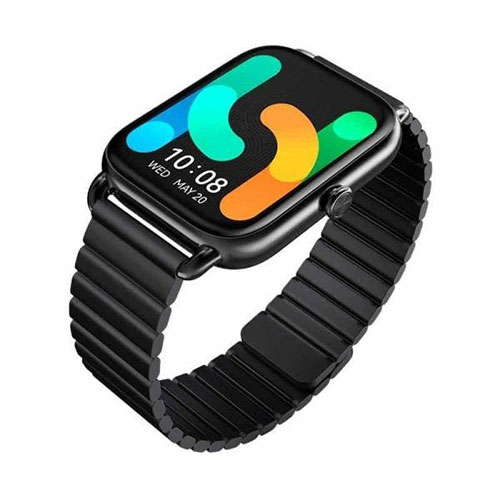 Picture of Haylou Rs4 Plus Black Smart Watch 1.78 inch Retina AMOLED display 368*448 Pixel Craft with Metal 105 Sports Mode 100 + Online Watch Face and Customized Watch Face SPO2 Heart Rate Monitor