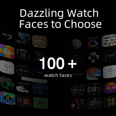 Picture of QCY GS Smart Watch 2.02 inch HD 60Hz Display Bluetooth Calling IPX8 Waterproof 24 Hours Heart Rate Monitor SPO2 Sensor 100+ Sports Modes Smartwatch for Men and Women