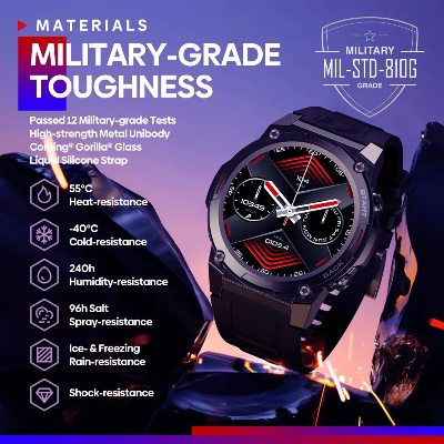 Picture of Zeblaze Vibe 7 Pro Smart Watch 1.43'' AMOLED Display Hi-Fi Bluetooth Phone Calls Military-grade Toughness Smartwatch