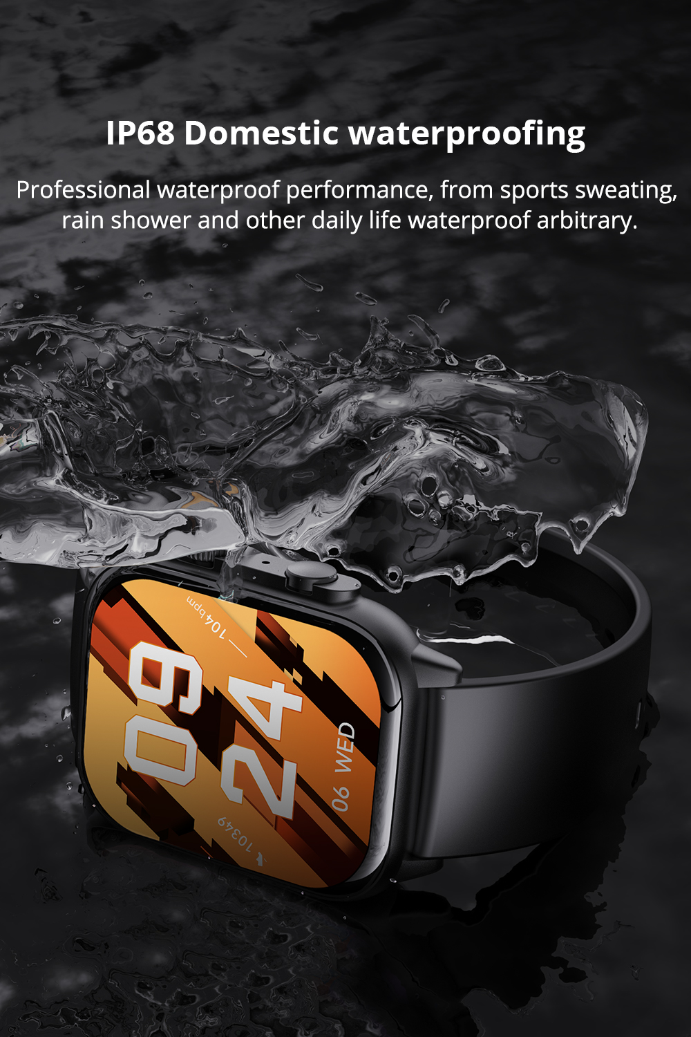 Picture of COLMI C81 Smart Watch Bluetooth Call Amoled Always On Display IP68 Waterproof Upto 7 Days Backup FitCloudPro App Calling Smart Watch for Men and Women