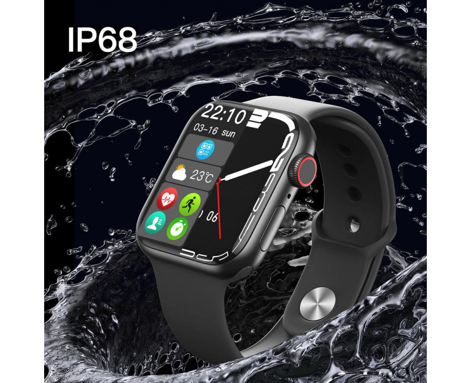 Picture of Microwear Note 7 Pro Smart Watch 1.95" 320x380 High Resolution Display Bluetooth 5.0 380mAh Long Battery Life Watch for Men and Women