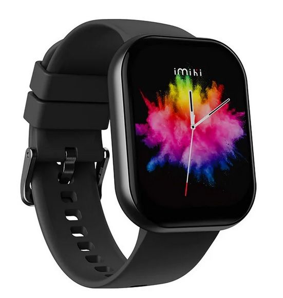 Picture of Imilab Imiki SE1 Smart Watch Bluetooth Calling 2.02" HD Display Heart Rate Oxygen Monitor Built In Games Music Camera Control Sports Mode IP67 Waterproof Imiki Life App Smartwatch for Men and Women