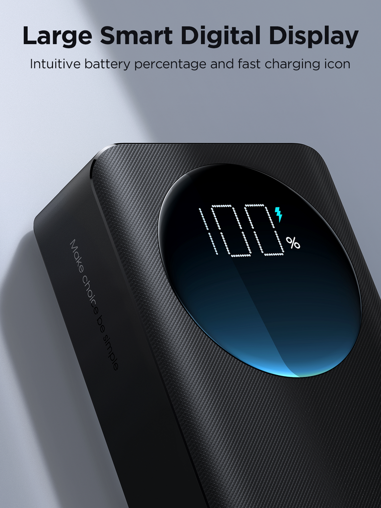 Picture of Joyroom JR-PBF02 20000mah Power Bank Digital Display PD 30W with Flashlight