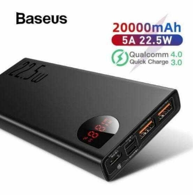 Picture of Baseus Adaman 22.5W 20000mAh Metal Digital Display Quick Charge Power Bank