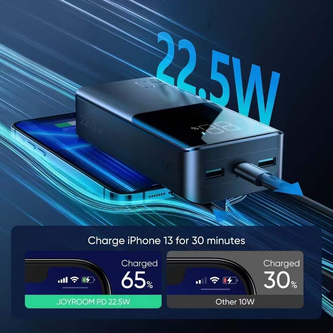 Picture of Joyroom JR-QP193 Super Fast 22.5W Power Bank 30000mAh-Black