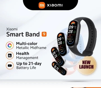 Picture of Xiaomi Smart Band 9 | 1.62'' Color AMOLED Screen | 150 Sports Mode | 5ATM Water Resistance | 21-Days Battery Life