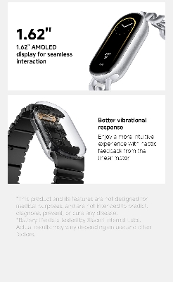 Picture of Xiaomi Smart Band 9 | 1.62'' Color AMOLED Screen | 150 Sports Mode | 5ATM Water Resistance | 21-Days Battery Life