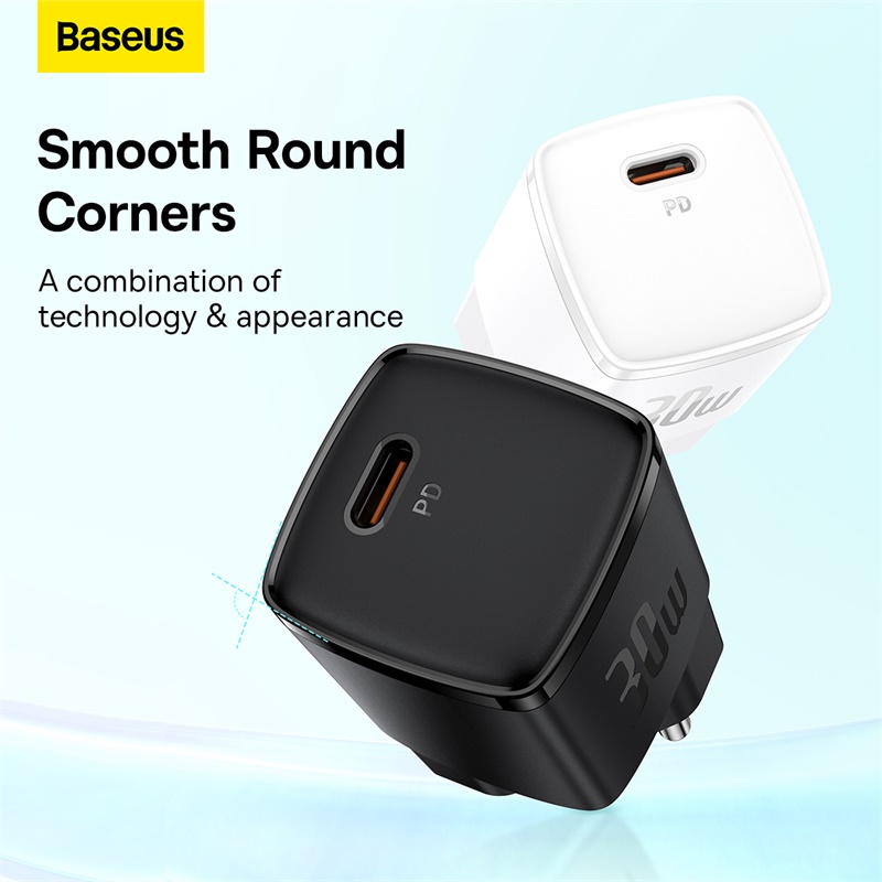 Picture of Baseus 30W GaN5 Type C Fast Charging Charger for iPhone 14 pro max SAMSUNG S22 Huawei Xiaomi Realme EU