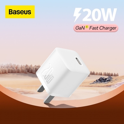 Picture of Baseus Mini GaN5 20W Fast Charger For iPhone Samsung OPPO Vivo Xiaomi Realme Type C Charger Quick Charge 4.0 QC 3.0 For iPhone Android