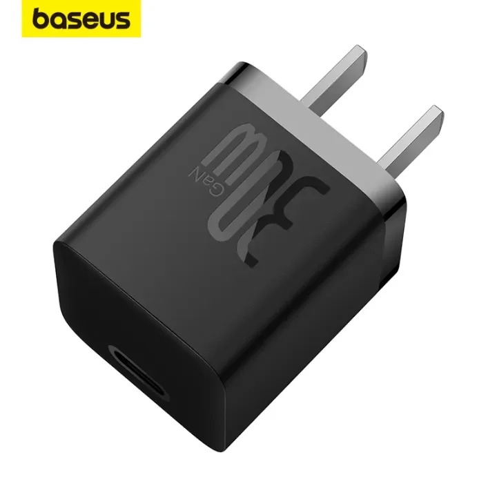 Picture of Baseus Mini GaN5 30W Fast Charger For iPhone 14 13 12 11 Pro Max USB Type C Charger Quick Charge 4.0 QC 3.0 For Samsung Xiaomi Phone