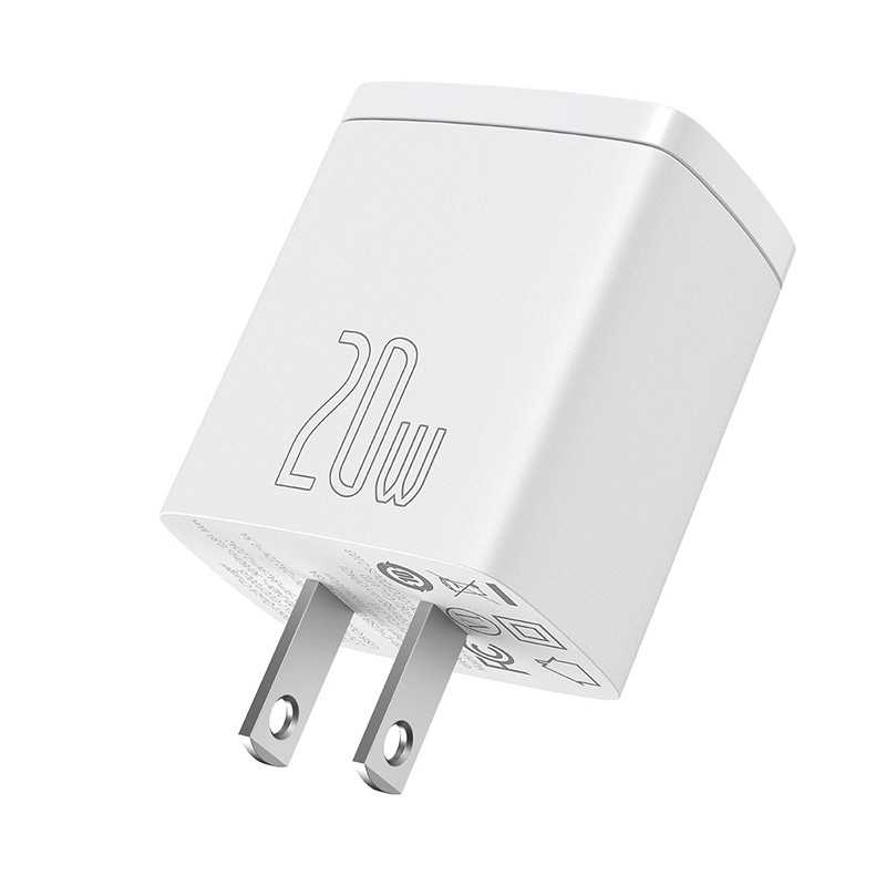 Picture of Baseus 20W USB Charger PD3.0 QC4.0 Fast Charging USB Type C Charger Portable Dual USB Port Phone Charger For iPhone 14 13 Pro Max 12 Pro Max 11 Mini 8 Plus