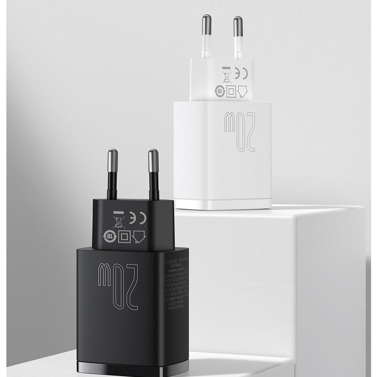 Picture of Baseus 20W USB Charger PD3.0 QC4.0 Fast Charging USB Type C Charger Portable Dual USB Port Phone Charger For iPhone 14 13 Pro Max 12 Pro Max 11 Mini 8 Plus