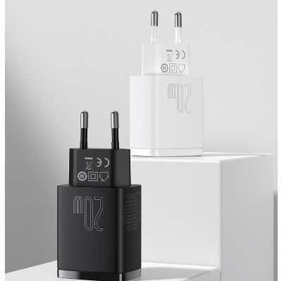 Picture of Baseus 20W USB Charger PD3.0 QC4.0 Fast Charging USB Type C Charger Portable Dual USB Port Phone Charger For iPhone 14 13 Pro Max 12 Pro Max 11 Mini 8 Plus