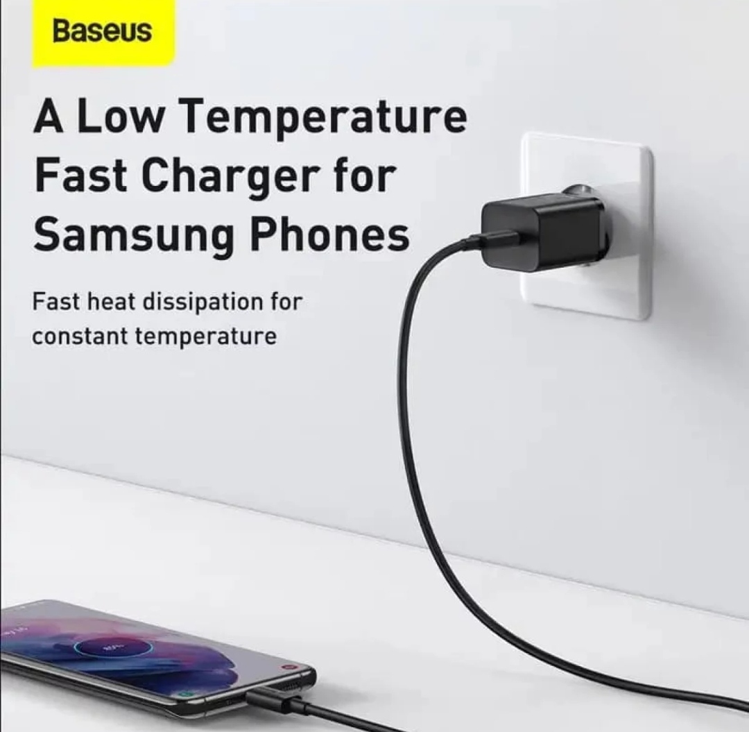 Picture of Baseus Super Si Quick PD Charger 1C 25W EU Sets With Type-C to Type-C Cable