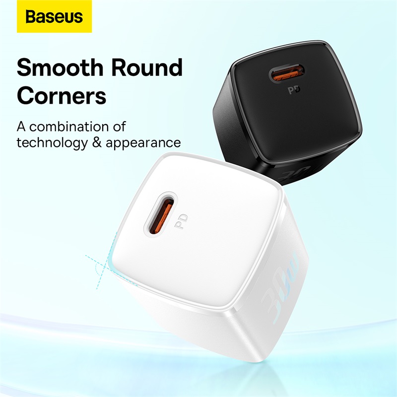 Picture of Baseus GaN5 30W Type C Fast Charging Charger for iPhone SAMSUNG Huawei Xiaomi Realme Vivo OPPO android