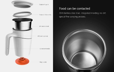 Picture of Xiaomi Fiu Grace Suction Mug Anti Tumpah 470ml v- White