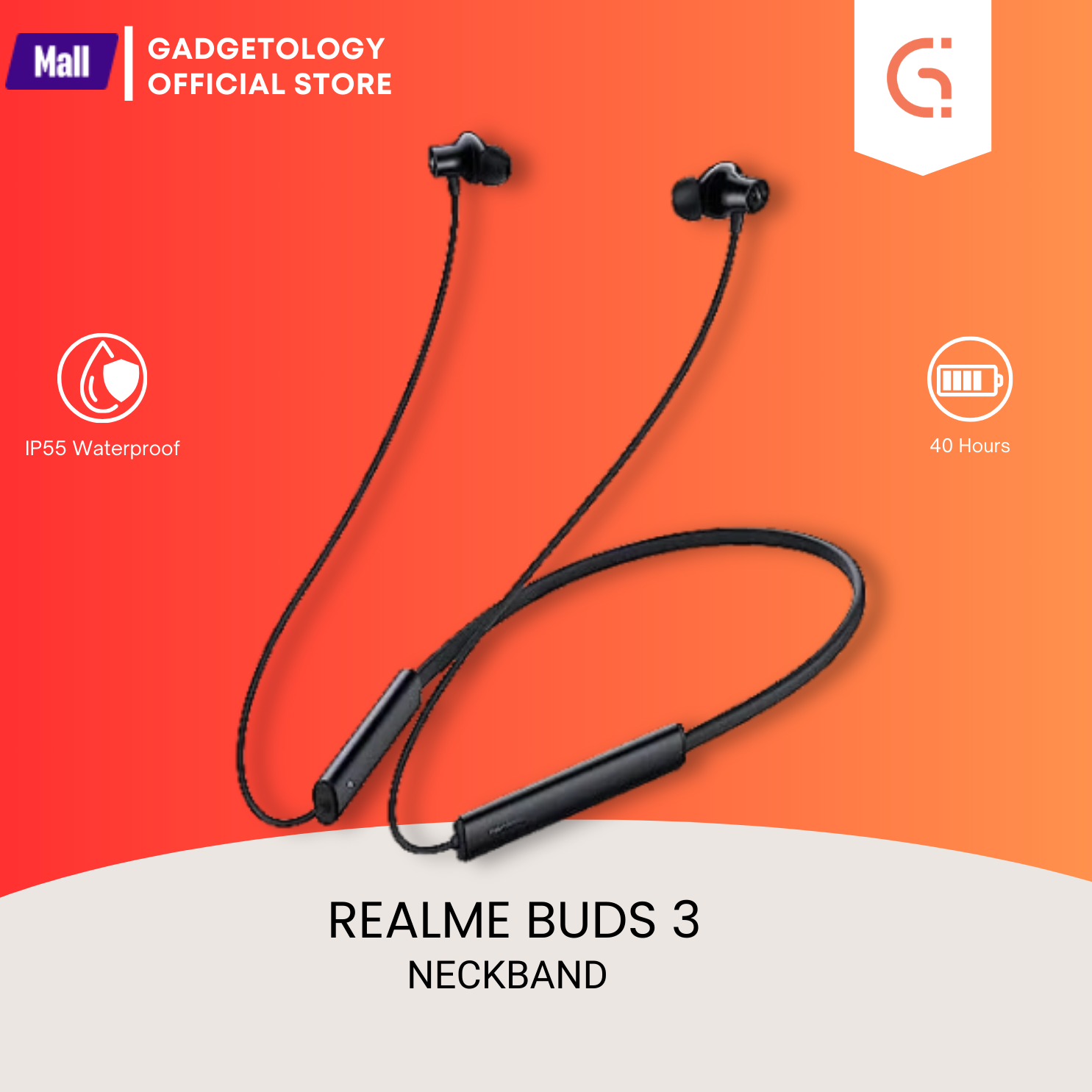 Picture of Realme Buds Wireless 3 neckband with Active Noise Cancellation