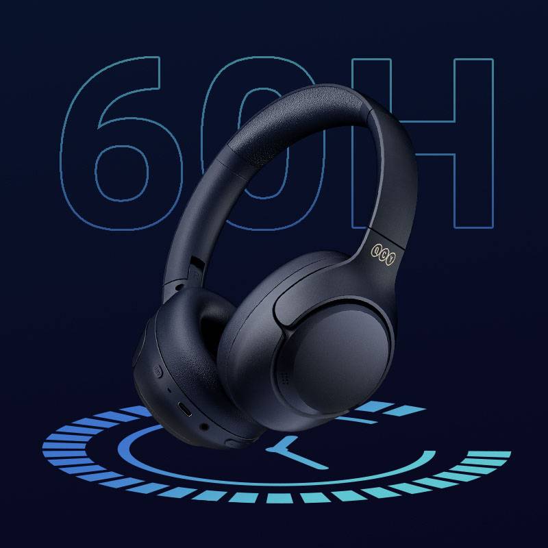 Picture of QCY H3 ANC Wireless Headphones Bluetooth 5.3 Hi-Res Audio Over Ear Headset 43dB Hybrid Active Noise Cancellation Earphones 70H