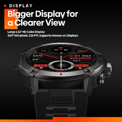 Picture of Zeblaze Ares 3 Smart Watch Rugged Voice Calling Military Grade Tests IP68 Waterproof Compass 100+ Sports Modes Sport Smartwatch