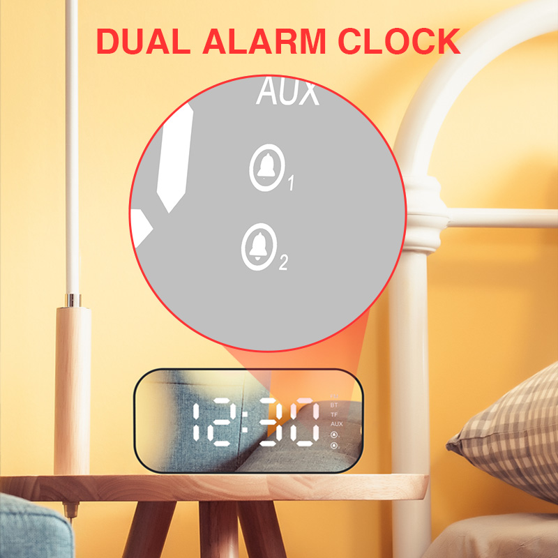 Picture of Havit M3 Smart Wireless Bluetooth Speaker-Black with Alarm Clock