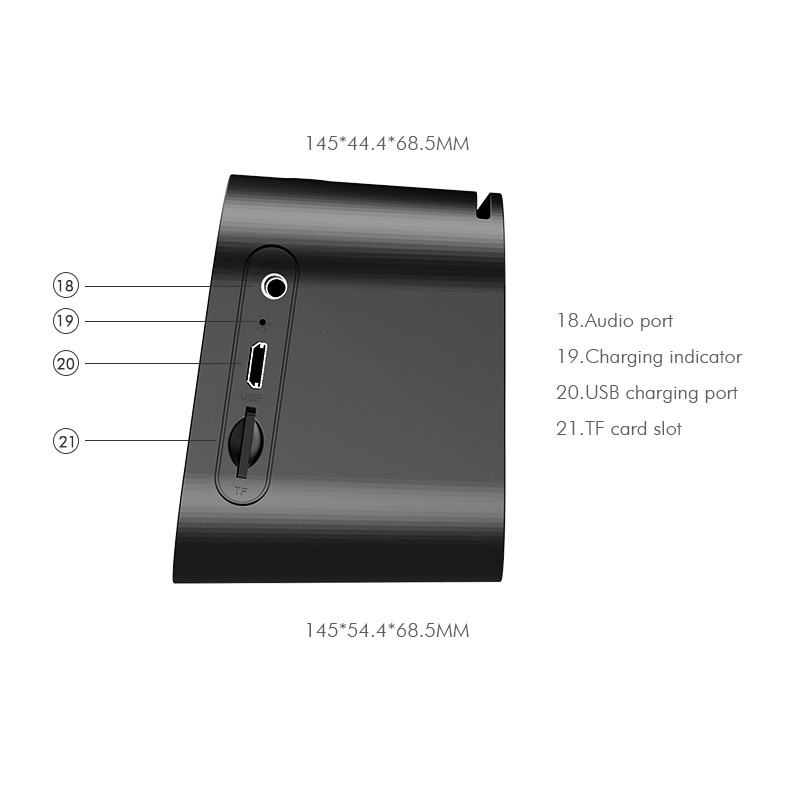 Picture of Havit M3 Smart Wireless Bluetooth Speaker-Black with Alarm Clock