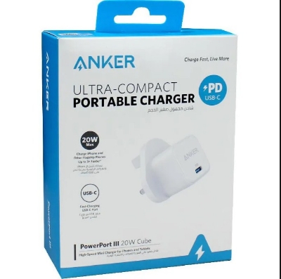 Picture of Anker PowerPort III 20W Cube PD- White US Plug