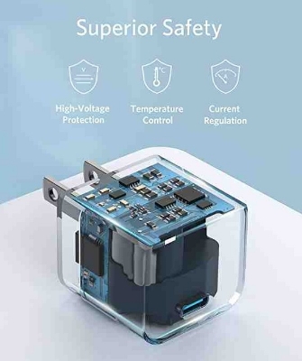 Picture of Anker PowerPort III 20W Cube PD- White US Plug