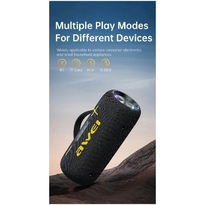 Picture of Awei KA10 Wireless Bluetooth Speaker RGB Outdoor Speaker Bass 60W BT 5.3 Portable Speaker