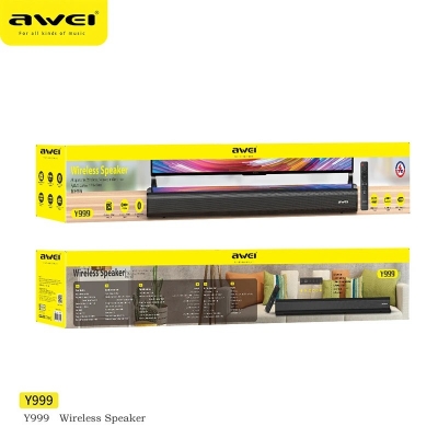 Picture of Awei Y999 50W Home Theater Wireless Bluetooth V5.0 Speaker TV SoundBar/Infrared Remote/6D Surround Excellent Sound