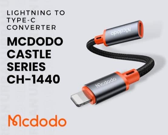 Picture of Mcdodo CA-1440 USB Type C to Lightning Converter Cable Castle Series