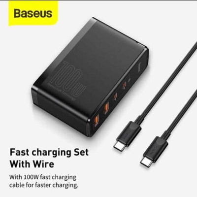 Picture of Baseus GaN2 Pro Quick Charger 2C+2U 100W CN - Black