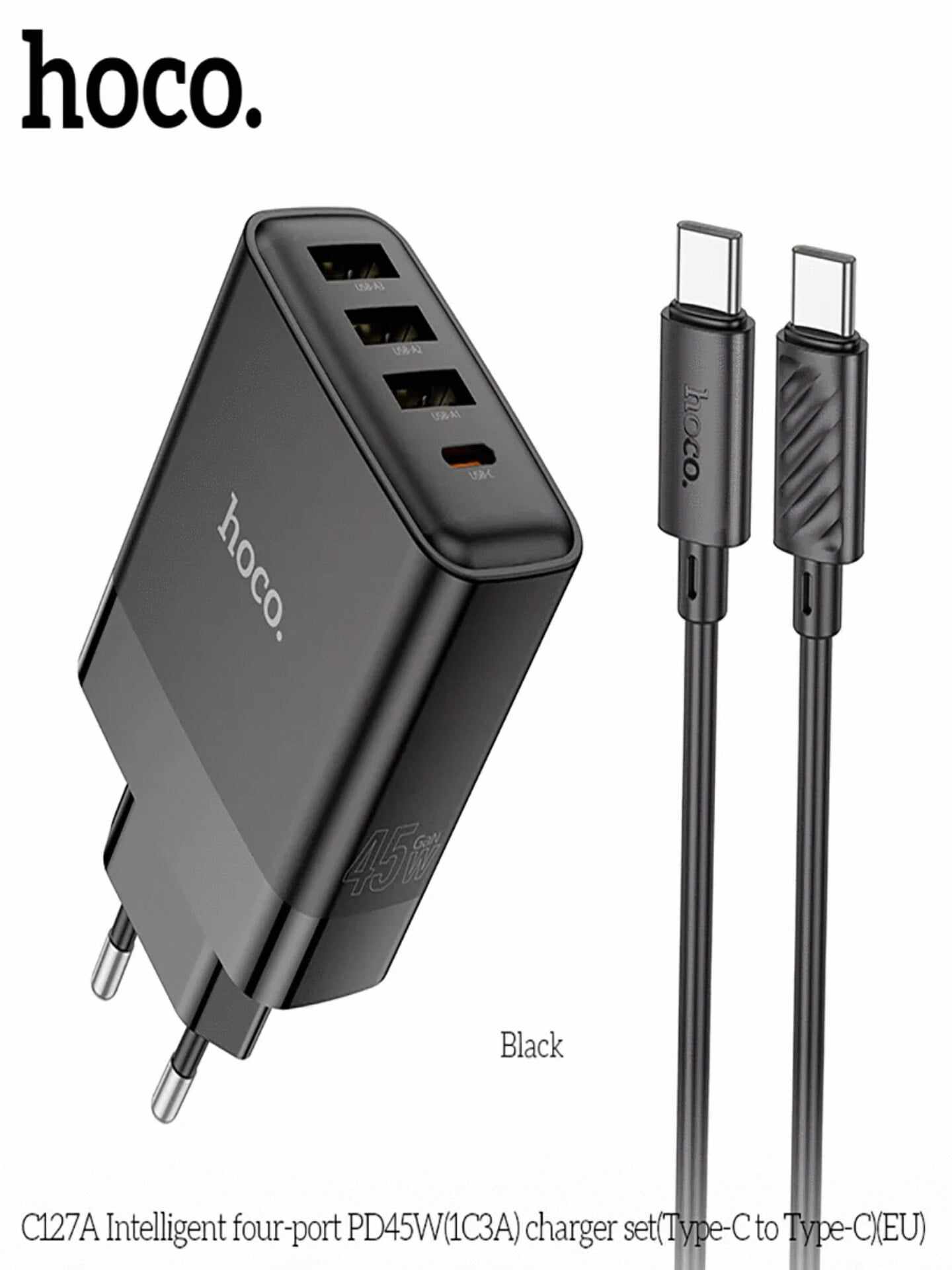 Picture of Hoco C127A Intelligent Four-Port Pd45W (1C3A) Charger