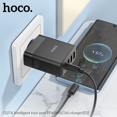 Picture of Hoco C127A Intelligent Four-Port Pd45W (1C3A) Charger