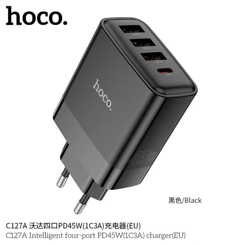 Picture of Hoco C127A Intelligent Four-Port Pd45W (1C3A) Charger