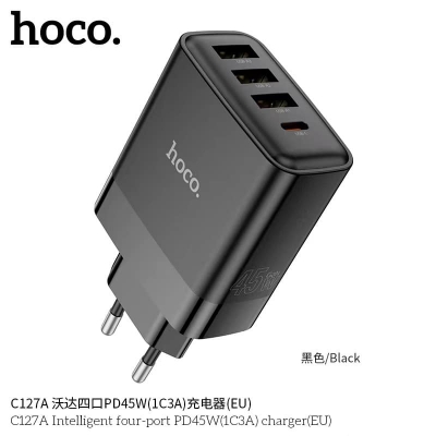 Picture of Hoco C127A Intelligent Four-Port Pd45W (1C3A) Charger