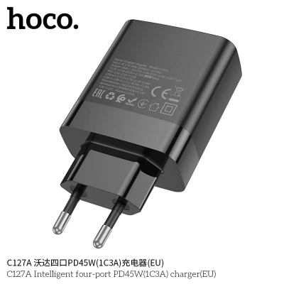Picture of Hoco C127A Intelligent Four-Port Pd45W (1C3A) Charger