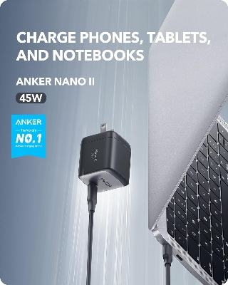 Picture of Anker Nano II 45W USB C Charger Adapter - Black