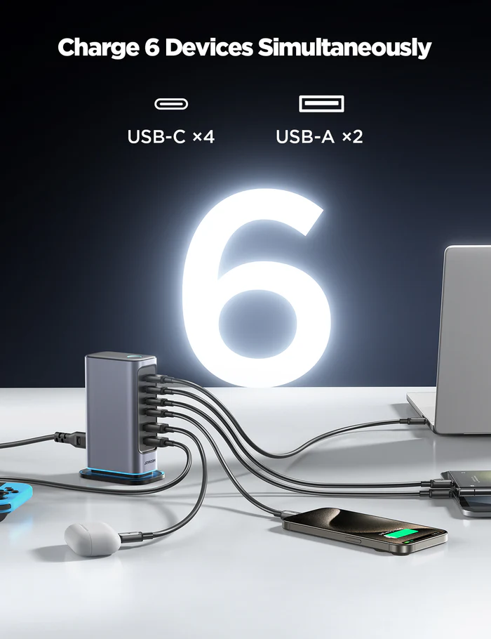 Picture of Joyroom JR-TCM02 65W Multi-port Charger - Black