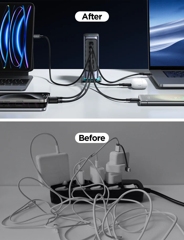 Picture of Joyroom JR-TCM02 65W Multi-port Charger - Black