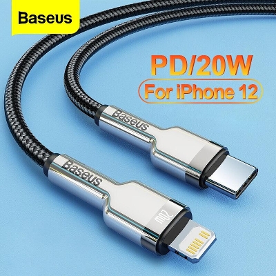 Picture of Baseus Cafule Series Metal Data Cable Type-C to iP PD 20W 0.25m Black