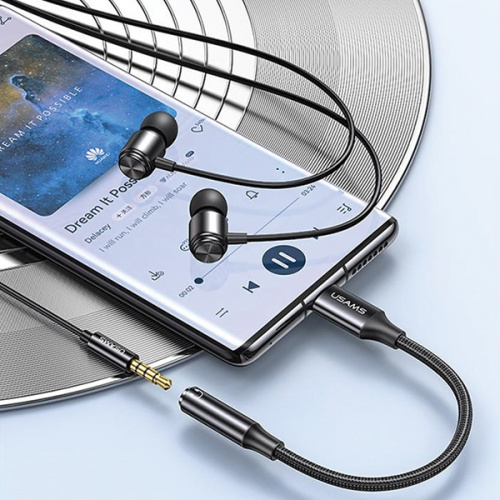 Picture of Usams US-SJ599 AU16 Type-C to 3.5DC Calling Audio Dongle (DAC Support)