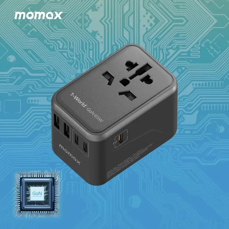 Picture of Momax 1-World 65W GaN Travel Socket Adapter
