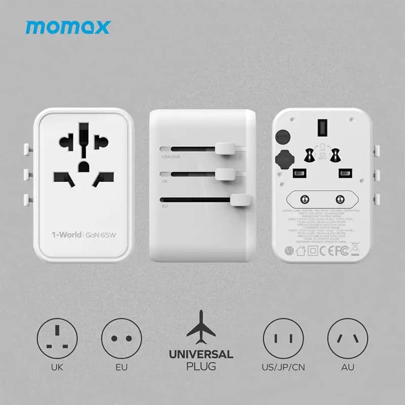 Picture of Momax 1-World 65W GaN Travel Socket Adapter