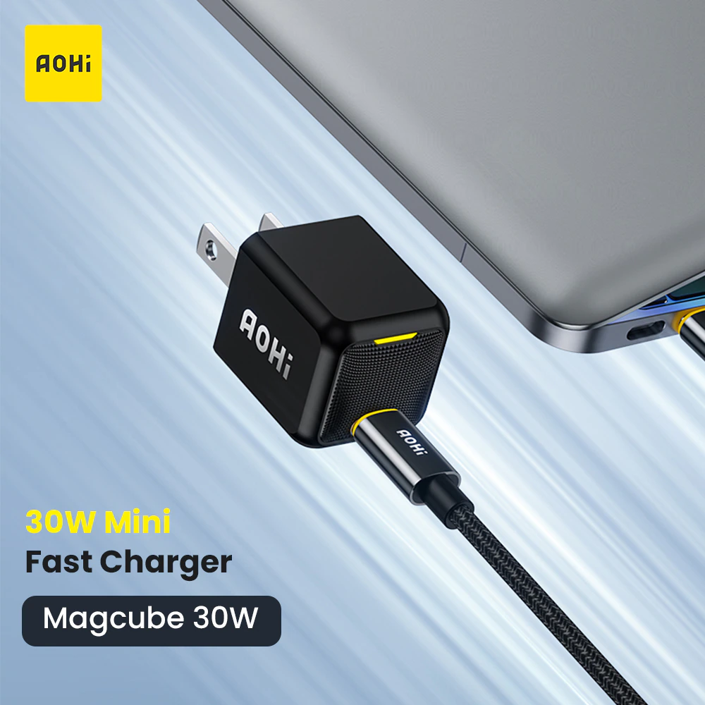 Picture of AOHI MAGCUBE 30W Super Mini GaN Fast Charger