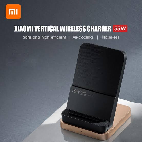 Picture of Xiaomi 55W Wireless Charger Max Vertical air-cooled wireless charging Support Fast Charger - Black