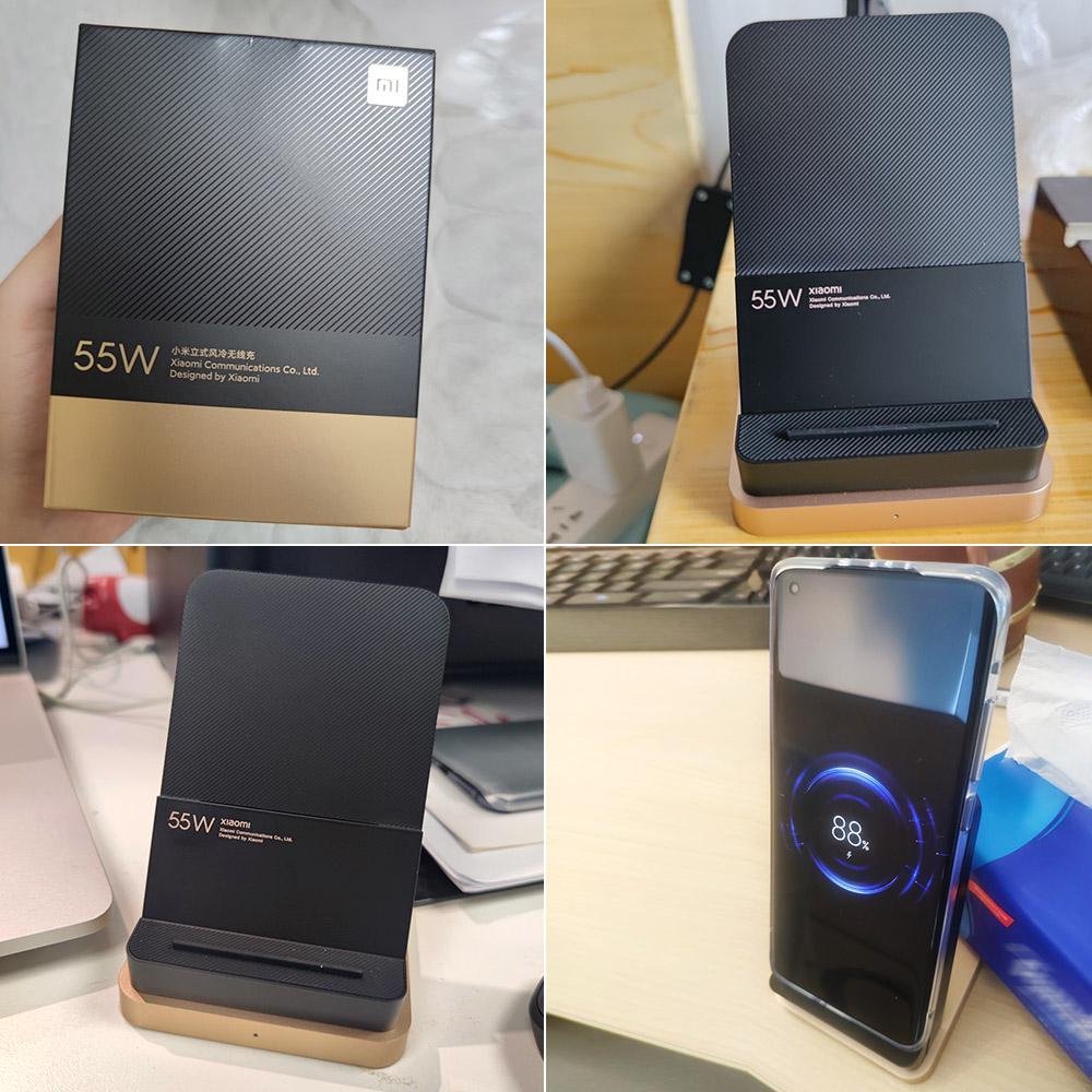 Picture of Xiaomi 55W Wireless Charger Max Vertical air-cooled wireless charging Support Fast Charger - Black