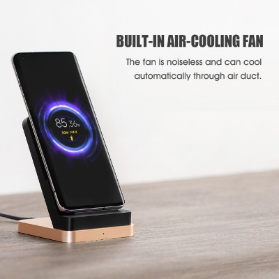 Picture of Xiaomi 55W Wireless Charger Max Vertical air-cooled wireless charging Support Fast Charger - Black