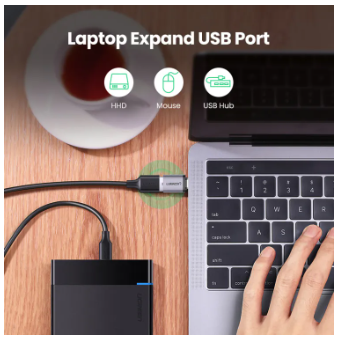 Picture of UGREEN USB C to USB 3.0 Adapter, Type C Male to USB Female OTG Adapter,Thunderbolt 3 to USB Adapter Compatible with MacBook Air 2020, iPad Pro 2020, Galaxy Note20 Ultra and More