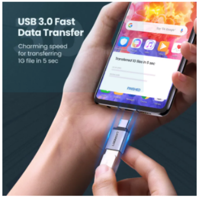 Picture of UGREEN USB C to USB 3.0 Adapter, Type C Male to USB Female OTG Adapter,Thunderbolt 3 to USB Adapter Compatible with MacBook Air 2020, iPad Pro 2020, Galaxy Note20 Ultra and More