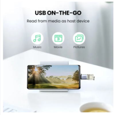 Picture of UGREEN USB C to USB 3.0 Adapter, Type C Male to USB Female OTG Adapter,Thunderbolt 3 to USB Adapter Compatible with MacBook Air 2020, iPad Pro 2020, Galaxy Note20 Ultra and More
